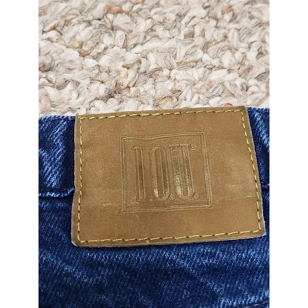 I.O.U Jeans VTG 80's 90's Blue Rinse 33x32 Baggy Tapered Skater‎ 30x30 Actual